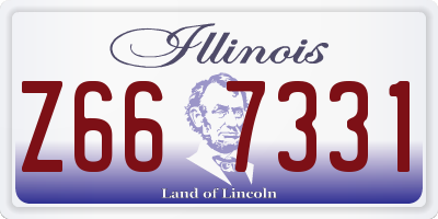 IL license plate Z667331