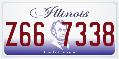 IL license plate Z667338