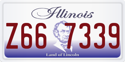 IL license plate Z667339