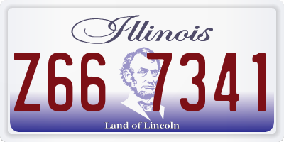 IL license plate Z667341