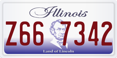 IL license plate Z667342