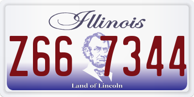 IL license plate Z667344