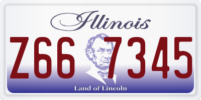 IL license plate Z667345