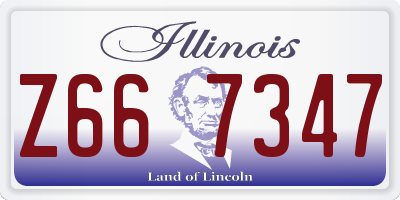 IL license plate Z667347