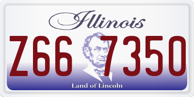 IL license plate Z667350