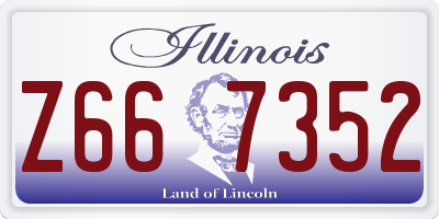 IL license plate Z667352