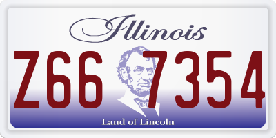 IL license plate Z667354