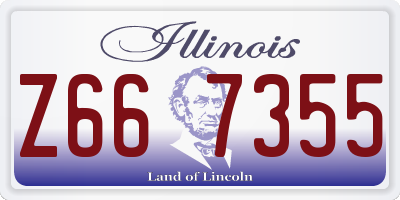 IL license plate Z667355
