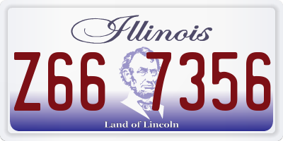 IL license plate Z667356