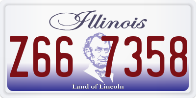 IL license plate Z667358