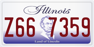 IL license plate Z667359
