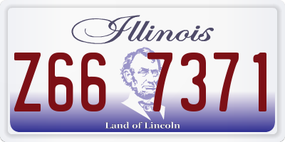 IL license plate Z667371