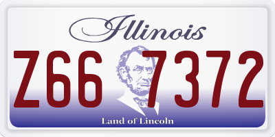IL license plate Z667372