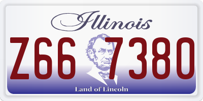 IL license plate Z667380