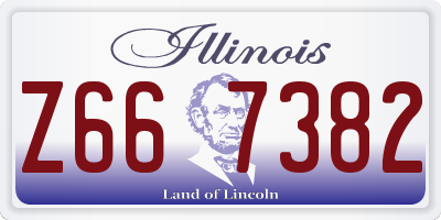 IL license plate Z667382