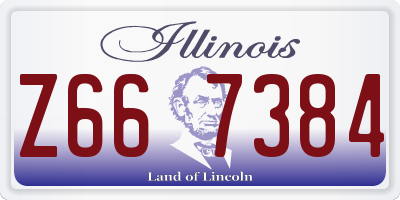 IL license plate Z667384