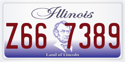 IL license plate Z667389