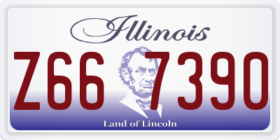 IL license plate Z667390
