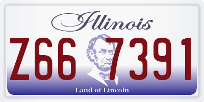 IL license plate Z667391