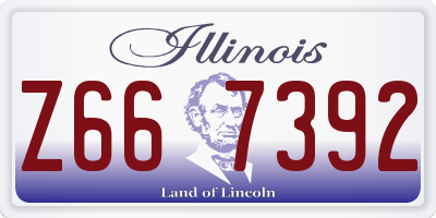 IL license plate Z667392