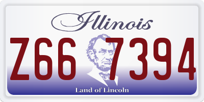 IL license plate Z667394