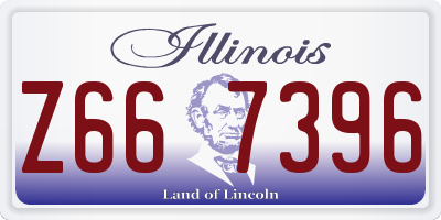 IL license plate Z667396