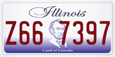 IL license plate Z667397