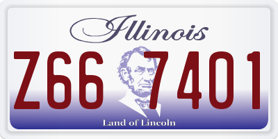 IL license plate Z667401