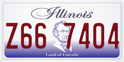 IL license plate Z667404