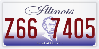 IL license plate Z667405