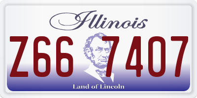 IL license plate Z667407