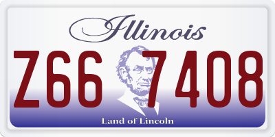 IL license plate Z667408
