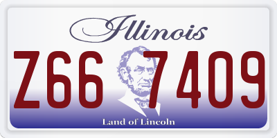 IL license plate Z667409