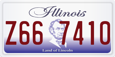 IL license plate Z667410