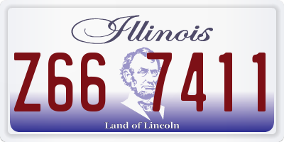 IL license plate Z667411