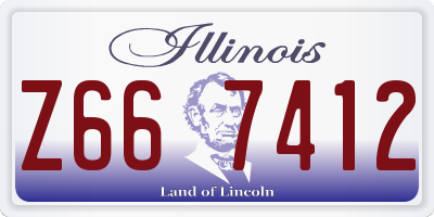 IL license plate Z667412