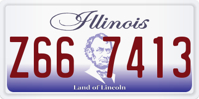 IL license plate Z667413
