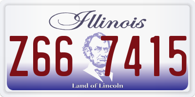 IL license plate Z667415