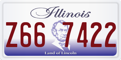 IL license plate Z667422