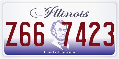 IL license plate Z667423