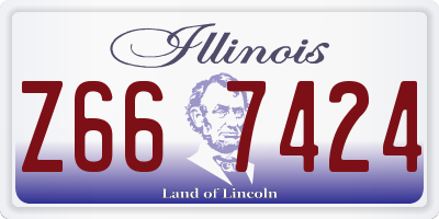 IL license plate Z667424