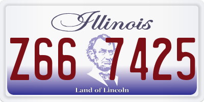 IL license plate Z667425