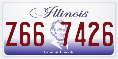 IL license plate Z667426