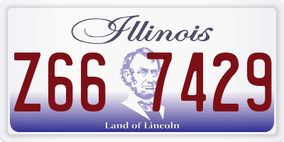 IL license plate Z667429