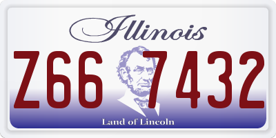 IL license plate Z667432