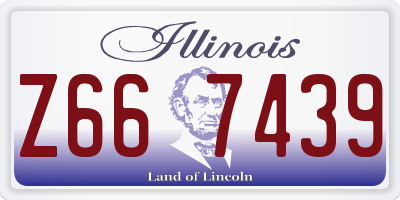 IL license plate Z667439