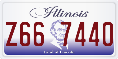 IL license plate Z667440