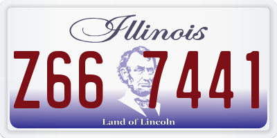 IL license plate Z667441