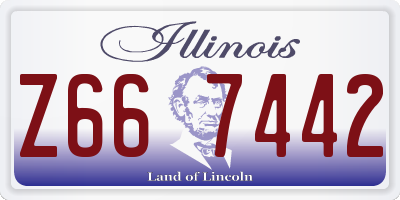 IL license plate Z667442