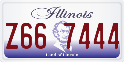 IL license plate Z667444